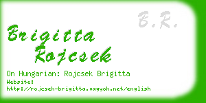 brigitta rojcsek business card